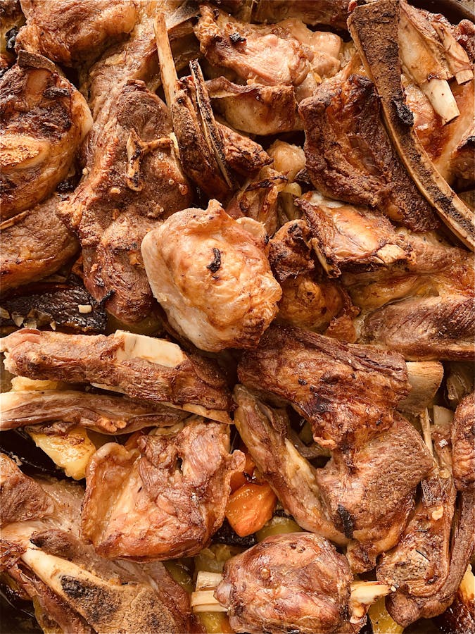 Close-up of Roasted Meat